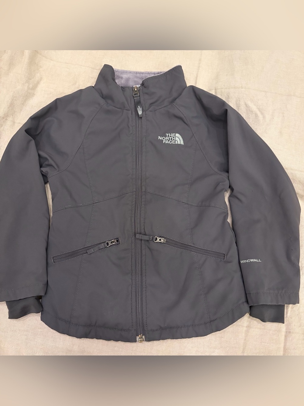 The North Face Kids WindWall Jacket - Charcoal Gray